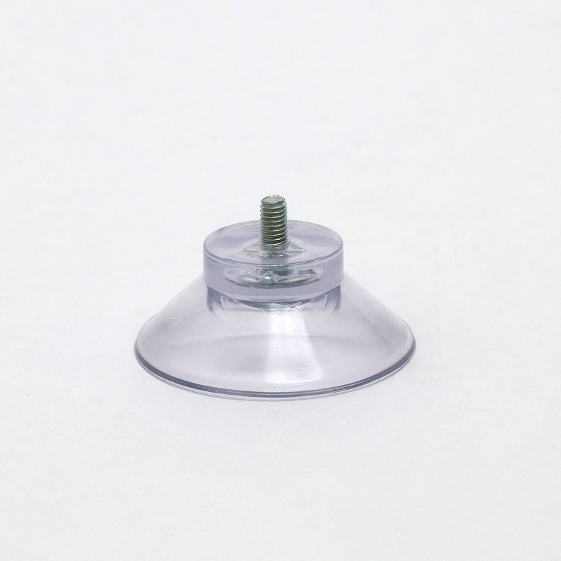 12 Ventose Trasparenti Con Filettatura - &Oslash; 25mm, Per Vetro, Specchi, Bagno, Senza Foratura